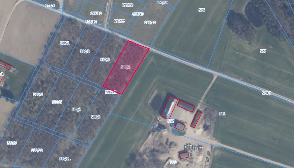 Działka | Kielno dz. 580/4 | 0,3010 ha