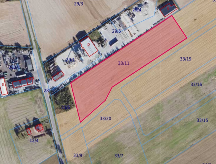 Działka| Biskupice dz. 33/11 | 1,2008 ha