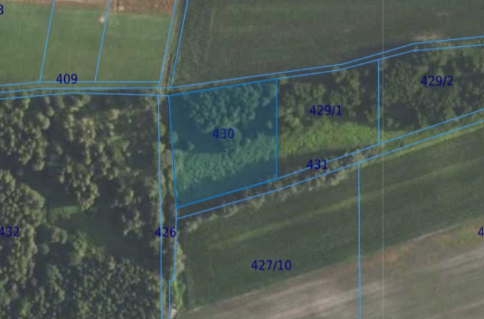 Działka| Grędzina dz 430 | 0,4300 ha