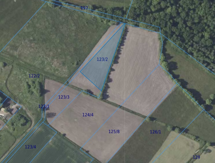 Działka| Dębina dz 123/2 | 0,3221 ha