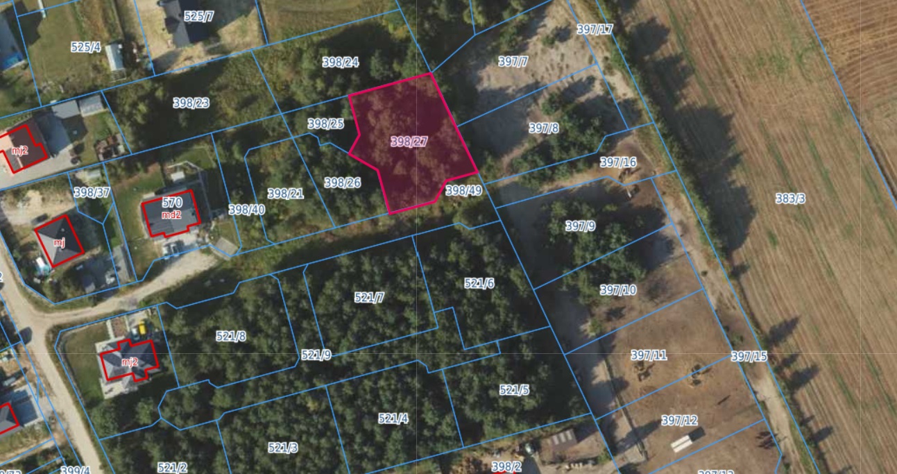 Działka | Bojano dz. 398/27 | 0,1029 ha