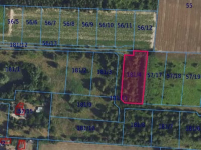 Działka| Cholewy dz 181/4 | 0,2176 ha