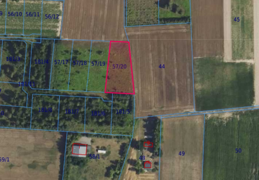 Działka | Cholewy dz. 57/20 | 0,2561 ha