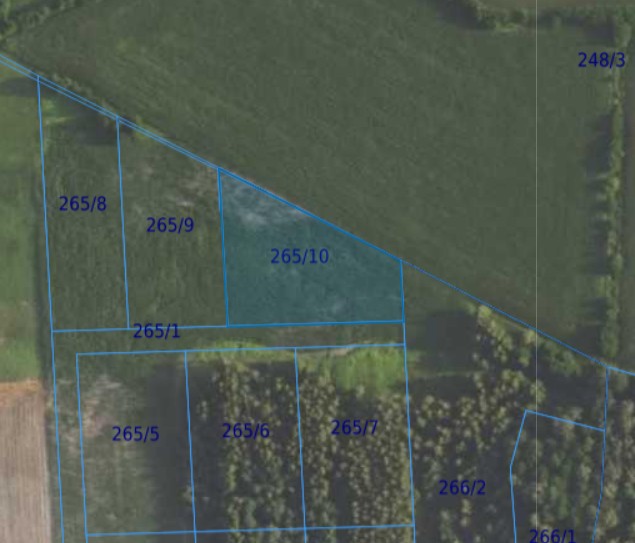 Działka| Grędzina dz 265/10 | 0,3490 ha