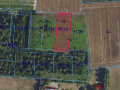 Działka| Cholewy dz 57/19 | 0,1979 ha