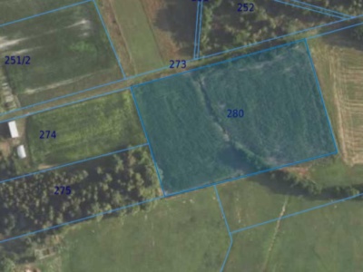 Działka| Grędzina dz 280 | 1,26 ha