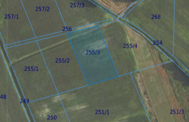 Działka| Grędzina dz 255/3 | 0,3500 ha