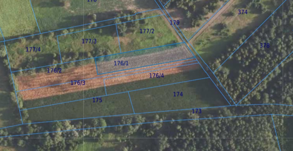 Działka| Grędzina dz 176/1 | 0,3011 ha