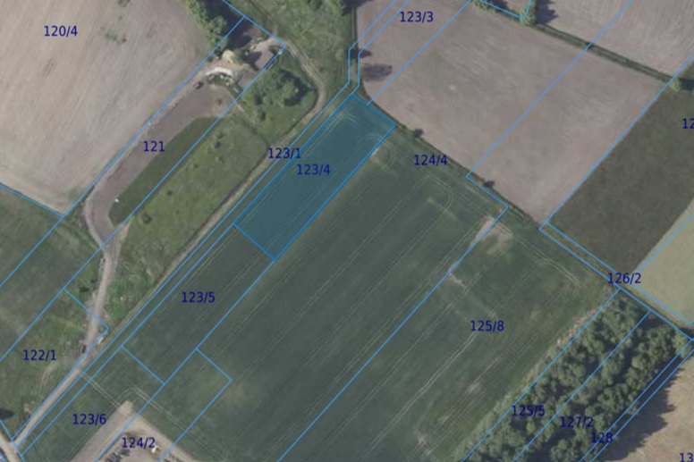 Działka| Dębina dz 123/4 |  0,3400 ha