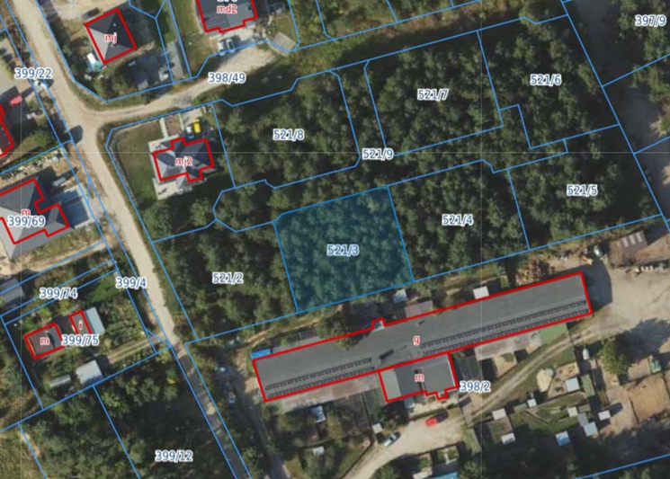 Działka | Bojano dz 521/3 | 0,1023 ha