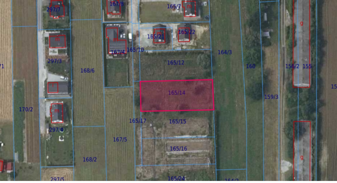 Działka | Pisary dz. 165/14 | 0,1150 ha