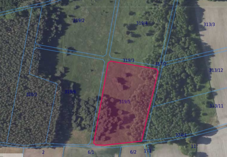 Działka| Chwałowice dz 319/5 | 1,2532 ha