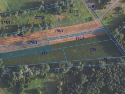 Działka| Grędzina dz 176/3 | 0,3676 ha