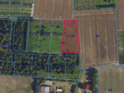 Działka| Cholewy dz 57/20 | 0,2561 ha