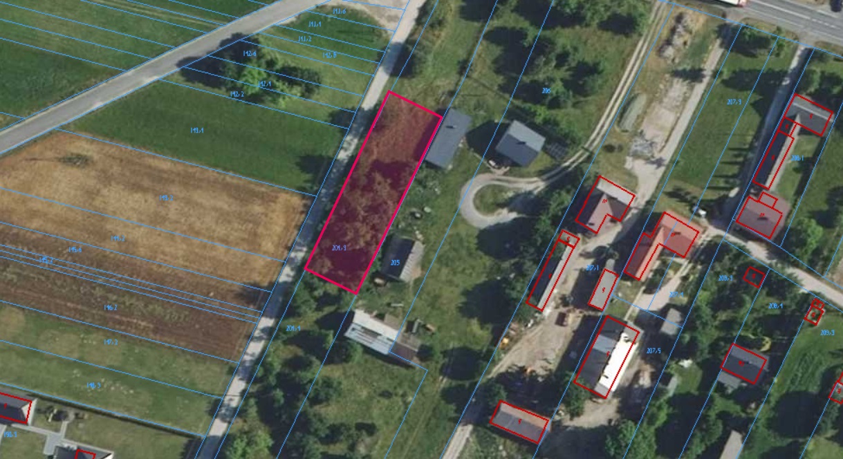 Działka | Wójcin dz. 204/3 | 0,1067 ha