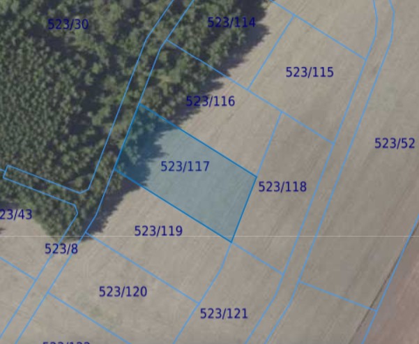 Działka | Miłoszyce dz. 523/117 | 0,3500 ha