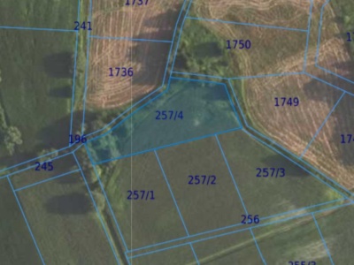 Działka| Grędzina dz 257/4 | 0,3462 ha