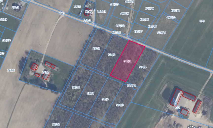 Działka | Kielno dz. 580/3 | 0,3081 ha