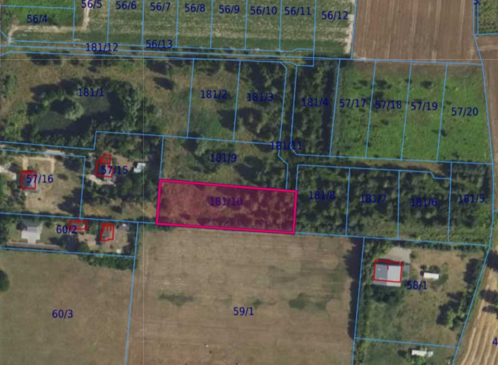 Działka| Cholewy dz 181/10 | 0,3296 ha