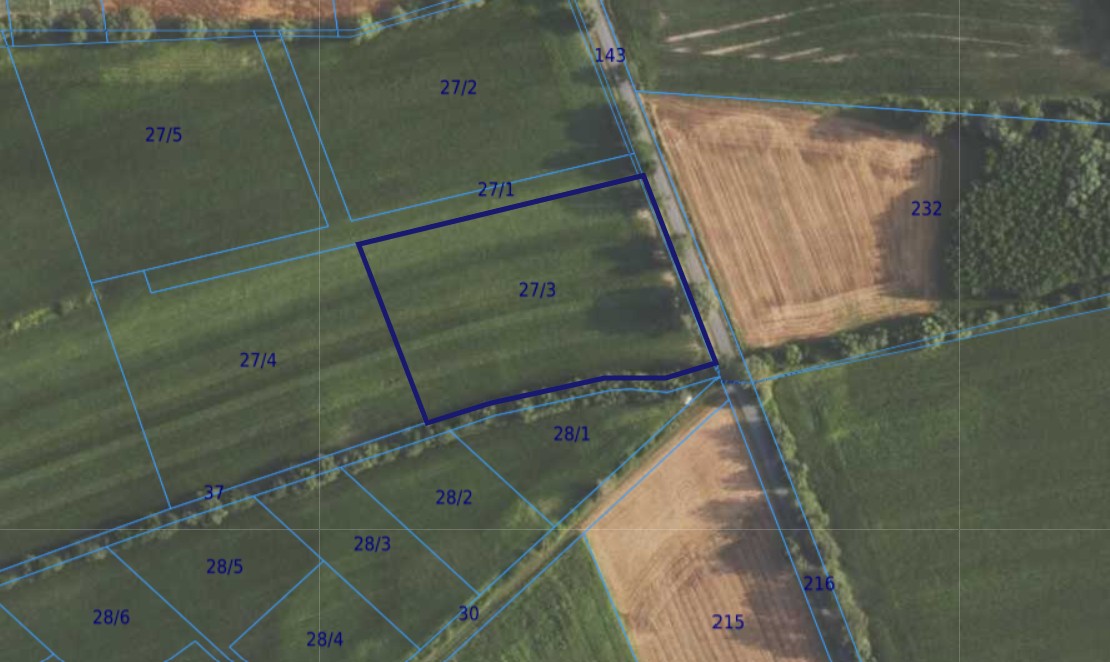 Działka| Grędzina dz 27/3 | 1,0042 ha