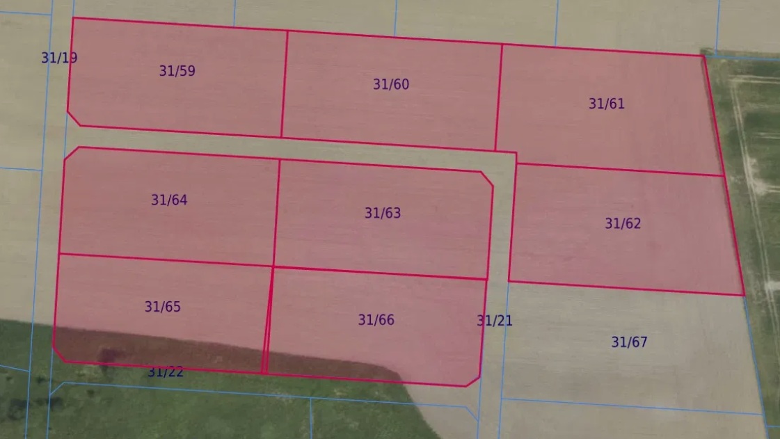 Grabowno Wielkie dz. 31/59, 31/60, 31/61, 31/62, 31/63, 31/64, 31/65, 31/66