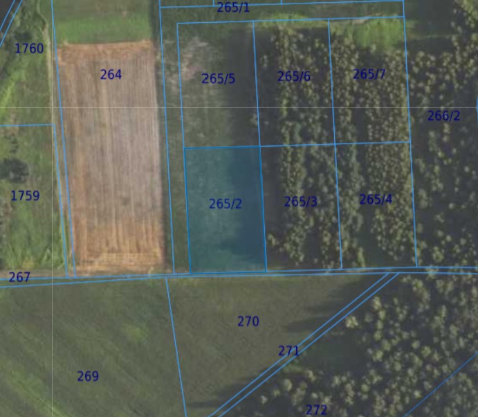 Działka| Grędzina dz 265/2| 0,3538 ha