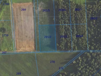Działka| Grędzina dz 265/2| 0,3538 ha
