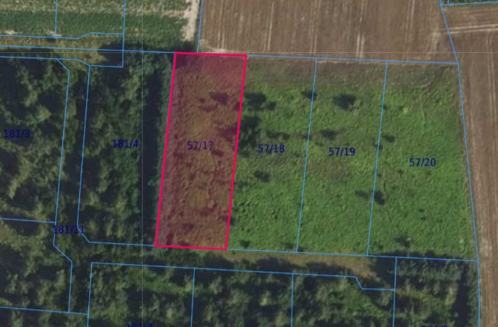 Działka| Cholewy dz 57/17 | 0,1980 ha