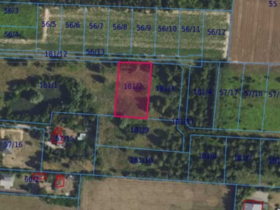 Działka | Cholewy dz. 181/2 | 0,2095 ha