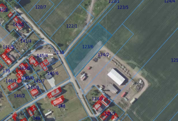 Działka| Dębina dz 123/6 |  0,3303 ha