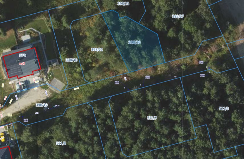 Działka | Bojano dz 398/26 | 0,0454 ha