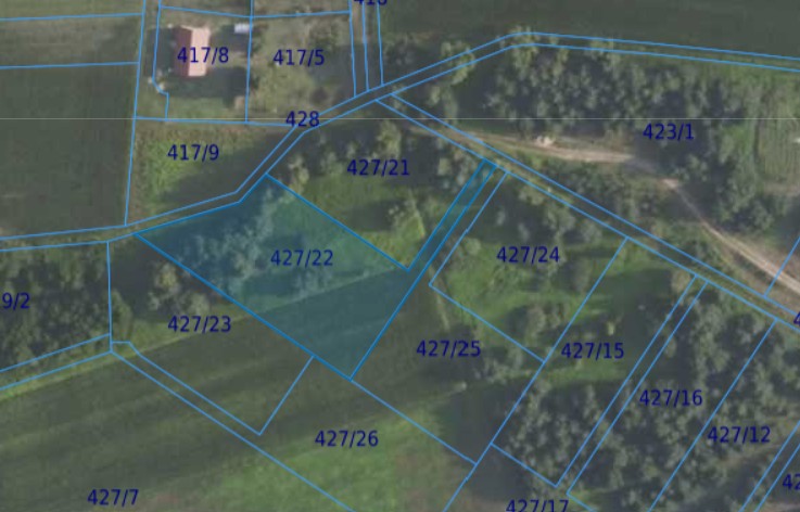 Działka| Grędzina dz 427/22 | 0,4285 ha