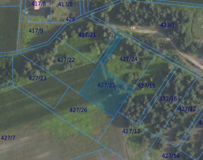 Działka| Grędzina dz 427/25 | 0,3100 ha