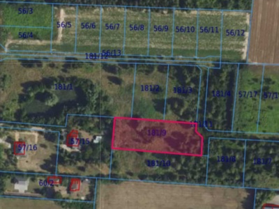 Działka| Cholewy dz 181/9 | 0,3091 ha