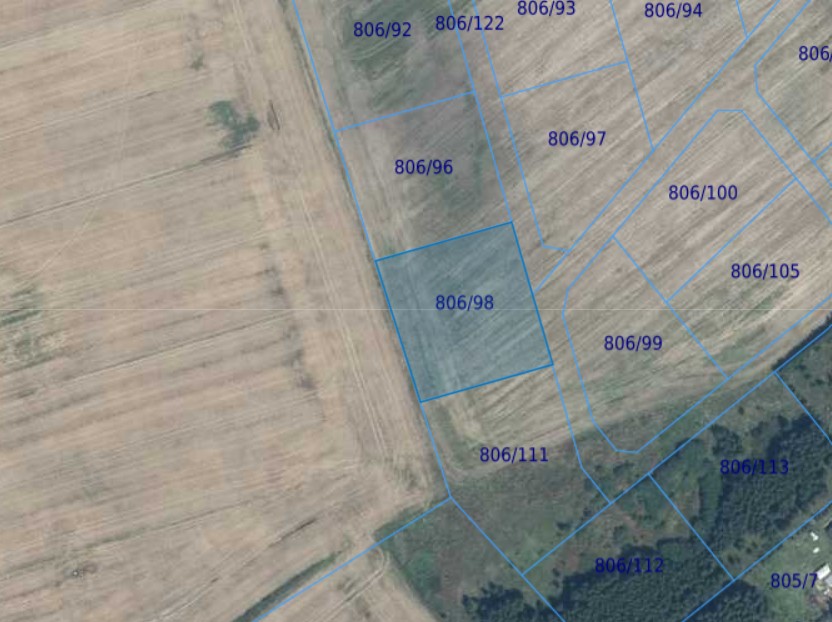 Działka| Gościno dz 806/98 | 0,3707 ha