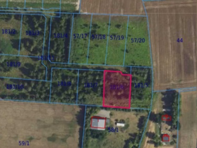 Działka| Cholewy dz 181/6 | 0,1939 ha