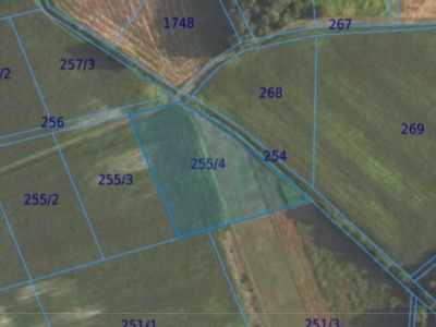 Działka| Grędzina dz 255/4 | 0,4392 ha