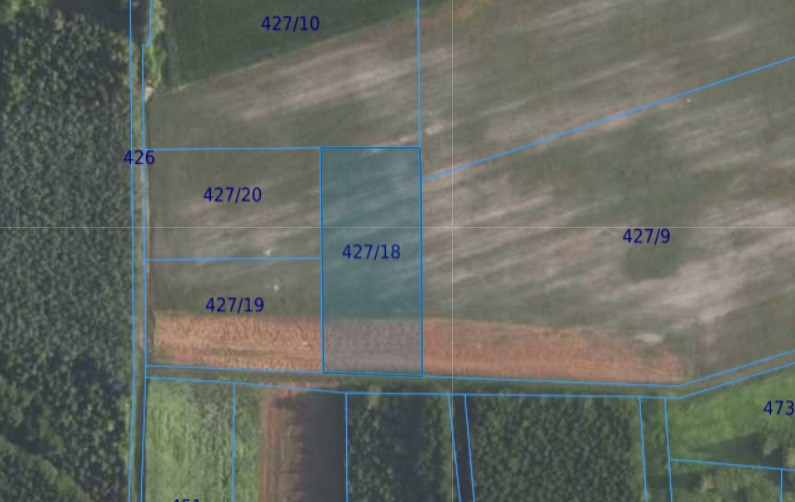 Działka| Grędzina dz 427/18 | 0,4059 ha