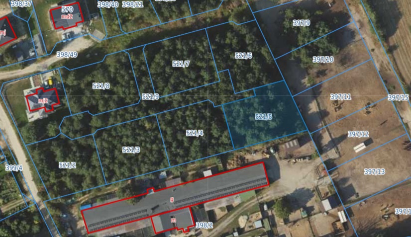 Działka | Bojano dz 521/5 | 0,1021 ha